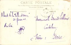 Calle Halfaouine de Túnez de la POSTAL de la VENDIMIA