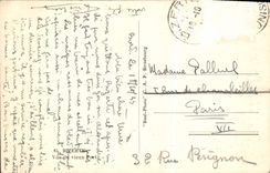 POSTAL Bizerte de la VENDIMIA visto de los barcos del puerto viejo