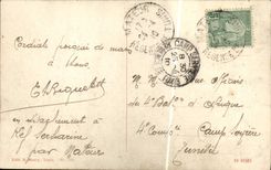 Mercado de Mateur de la POSTAL de la VENDIMIA