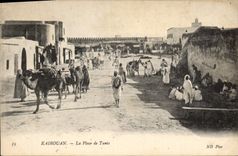 POSTAL Kairouan de la VENDIMIA el lugar de Túnez