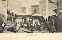 Mercado árabe de la POSTAL de la VENDIMIA