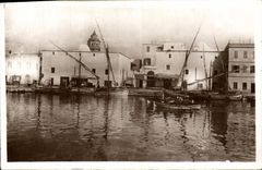 POSTAL MODERNA Bizerte los barcos del puerto viejo