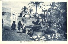 Calle de Chenini de la POSTAL de la VENDIMIA a través de la aldea