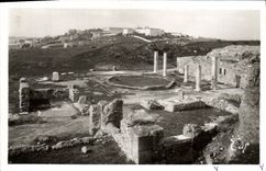 Casa romana de los chalets de Carthage de la POSTAL de la VENDIMIA del mosaico al Birdcage
