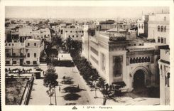 Panorama de Sfax de la POSTAL de la VENDIMIA