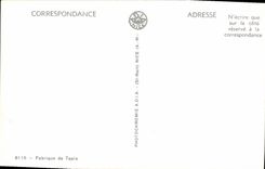 Fábrica de la POSTAL de la VENDIMIA de alfombra