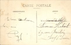 POSTAL Laval de la VENDIMIA la panadería de Beucheresse de la puerta