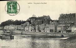 POSTAL Laval de la VENDIMIA vista del nuevo puente