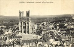 CPA Mantes La Cathedrale Vue Prise de la Tour Saint Maclou