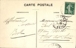 VINTAGE POSTCARD Mantes the Cathedral Seen from of the Tower Maclou Saint