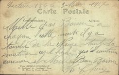 CPA Incendie Et Bombardement De Reims Vue Prise De la Rue De La Grue Militaria