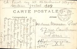 VINTAGE POSTCARD the Great War Village Of the Spine Close Trawl-nets Entirely Destroyed Except the Militaria Church