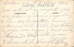 VINTAGE POSTCARD the Great War the Schools De Suippes After Their Militaria bombardment