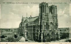CPA Reims Avant Les Bombardements La Cathedrale Facade Laterale