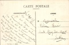 POSTAL Reims de la VENDIMIA en su segundo año de calle del bombardeo de levantar Militaria