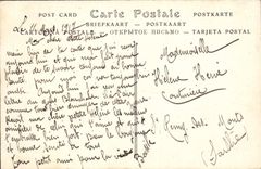 Bombardeo de la POSTAL de la VENDIMIA de Reims de los alemanes una calle de la casa de Estrasburgo Militaria