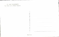 MODERN CARD Annecy Lake the Port And the Mount Veyrier Boat