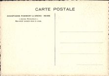 CPA Champagne Pommery Greno Reims Bas Relief Sculpte Dans La Craie