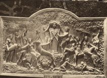 CPA Champagne Pommery Greno Reims Bas Relief Sculpte Dans La Craie Fete de Bacchus