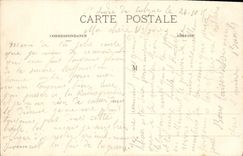 POSTAL Saint Andre De Cubzac Groups de la VENDIMIA los codiciosos según el café de Raúl Larche de Burdeos