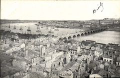 CPA Bordeaux La Rade Vue Generale