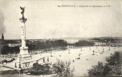 CPA Bordeaux Esplanade Des Quinconces
