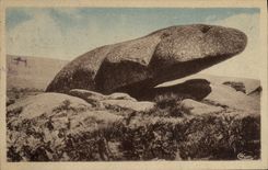 VINTAGE POSTCARD Hollow Tourist the Jaumatres Stones