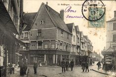 Contador grande de las casas de las mujeres mayores de Bourges de la POSTAL de la VENDIMIA de París