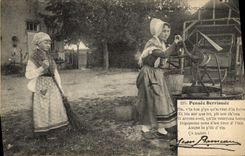 CPA Rameau Pensee Berriaude Chansons de Jean Rameau Folklore 