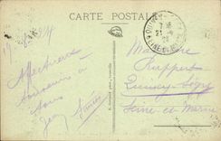 CPA Granville Contre Torpilleur Sortant de l'ecluse Bateau