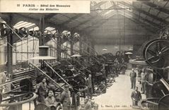 CPA Paris Hotel des Monnaies Atelier des medailles