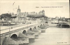 CPA Gien Vue Generale et Pont sur la Loire
