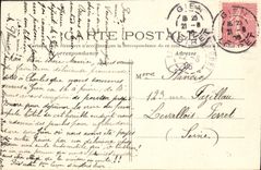 VINTAGE POSTCARD Gien View and Bridge on the Loire