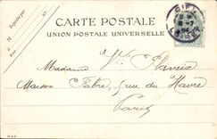 VINTAGE POSTCARD Gien Street of the Degrees