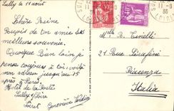 VINTAGE POSTCARD Sully on the Loire View