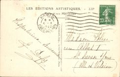 VINTAGE POSTCARD Paris Panorama of Tileries and Arc de Triomphe of the Carousel