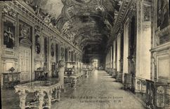 VINTAGE POSTCARD Paris Museum of Louvre the Gallery of Apollo