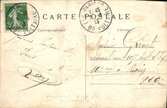 VINTAGE POSTCARD Paris Museum of Louvre the Gallery of Apollo