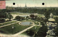 CPA Paris Vue sur le Jardin des Tuileries
