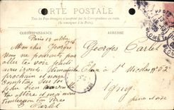 VINTAGE POSTCARD Paris Seen on the Garden of Tileries