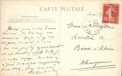 VINTAGE POSTCARD Paris Nevertheless Mercie with Tileries