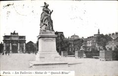 VINTAGE POSTCARD Paris Tileries Rules of Nevertheless