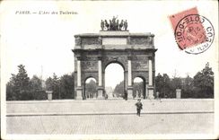 CPA Paris L'Arc des Tuileries