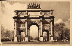 VINTAGE POSTCARD Paris And Its Wonders Arc de Triomphe of the Carousel