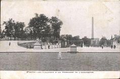 VINTAGE POSTCARD Paris Tileries the Terrace of the Orangery