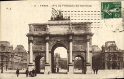 CPA Paris Arc de Triomphe du carrousel