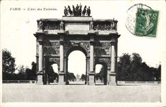 CPA Paris L'Arc des Tuileries