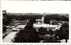 VINTAGE POSTCARD Paris Panorama on Tileries