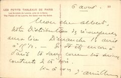 CPA Paris Les Guichets du Louvre pres de la Seine 