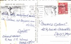 VINTAGE POSTCARD Paris And its Wonders the hillock montmartre the palate of Louvre